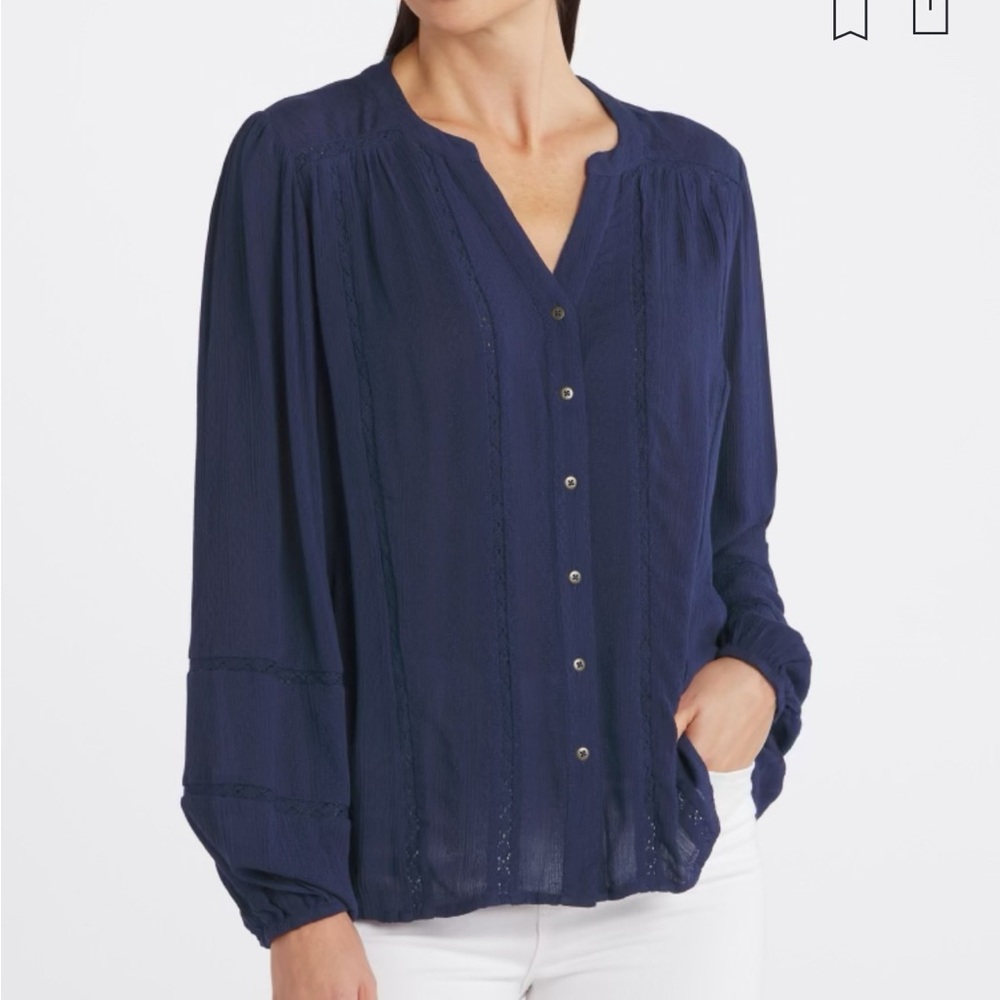 Mason & Belle Bethany Button Detail Top